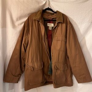 Eddie Bauer Men’s Size XL Flannel Lined Button Closure Field Style Coat